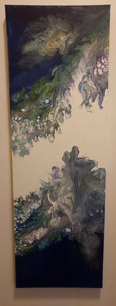 Paint Fantasy In Blue - Fluid Art Painting