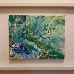 Sea Colors - Fluid Art Painting in Frame